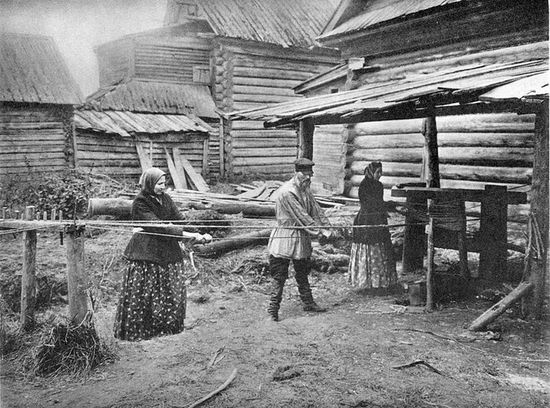 Верёвочное производство.   Село Павлово Горбатовского уезда. 1896 год