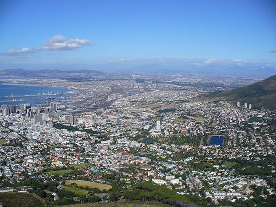 Вид на Кейптаун со Столовой Горы