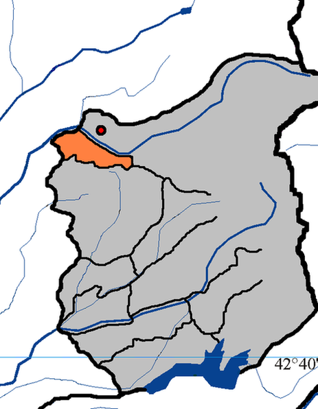 Расположение села Ткуарчал