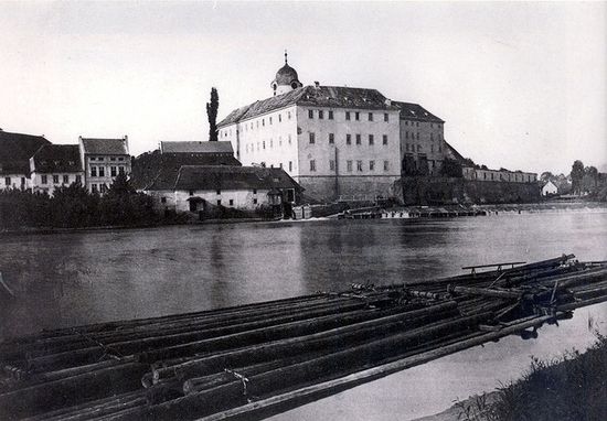 Первая фотография подебрадского замка, приблизительно 1865 год