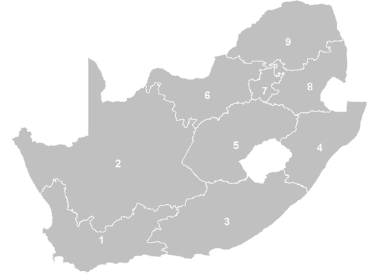 Провинции ЮАР