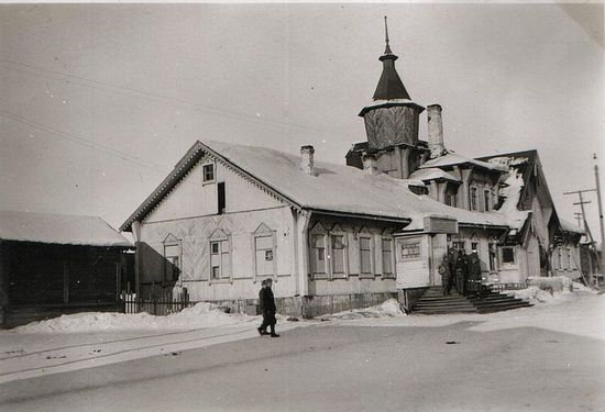 Железнодорожная станция Медвежья гора, 1943.