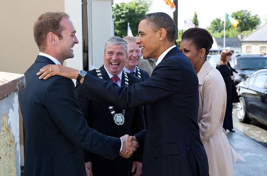 Встреча Барака Обамы с его ирландским кузеном