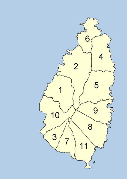 Административное деление Сент-Люсии