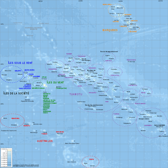 Коммуны и административные подразделения Французской Полинезии