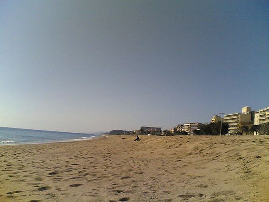 Пляж в Пинеда-де-Мар