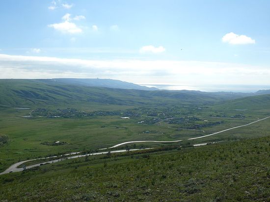 Вид на село с горы Клементьева