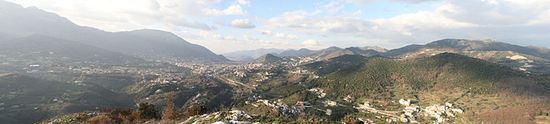Вид Кава-де-Тиррени с горы Сан-Либераторе