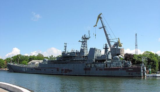 БДК-43 «Минск» проекта 775 на ремонте в Судоремонтном заводе № 33