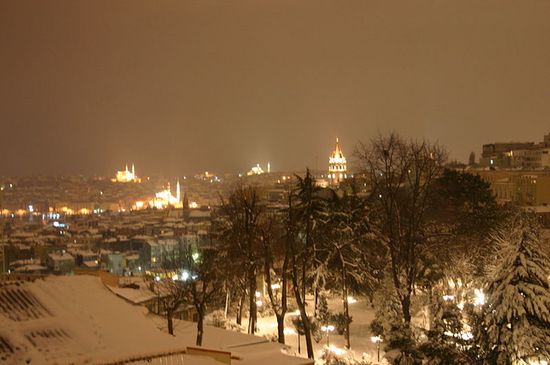 Зима в Стамбуле.