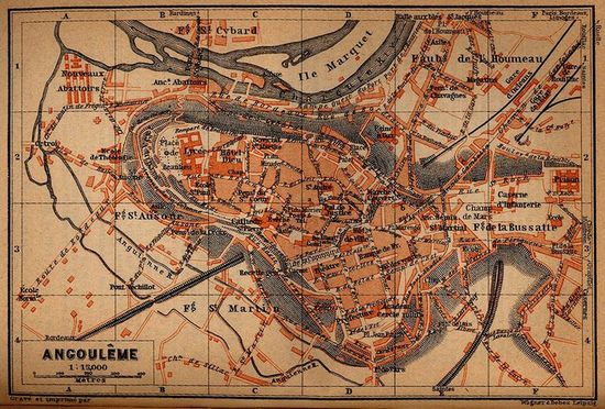 Карта города 1914 года