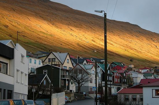 Типичный живописный свет на Фарерских островах, зима 2004