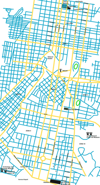 Карта центральных районов города (2003 год).