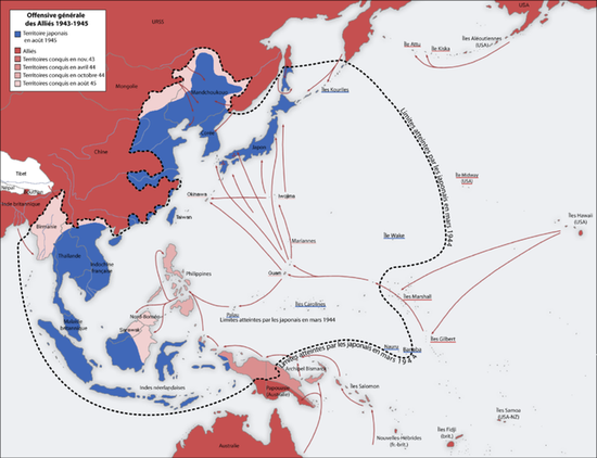 Территории, контролируемые Японией во время Второй мировой войны