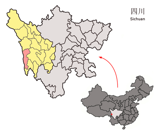 Положение уезда Батанг