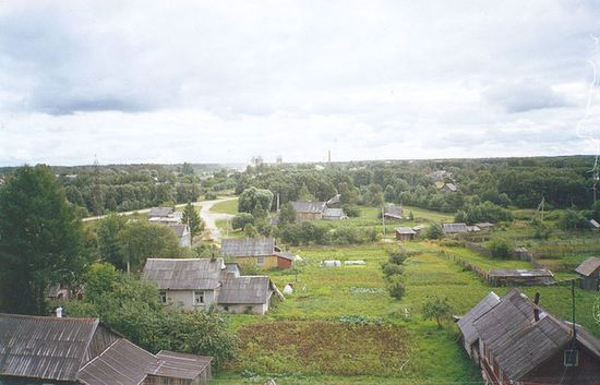 Вид посёлка, Угловский известковый комбинат