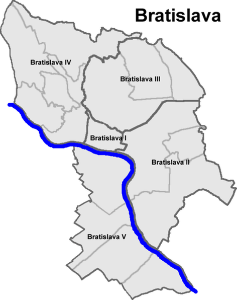 Административное деление Братиславы