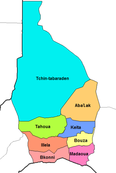 Департаменты региона Тахуа