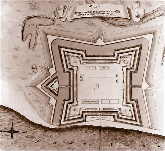 План новодвинской крепости