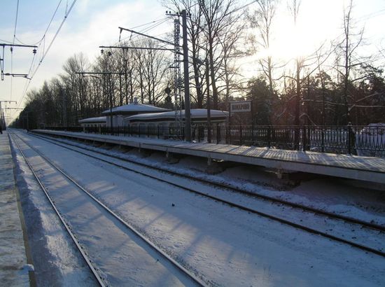 Ж/д платформа «Комарово» 2007 год