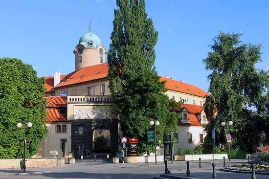 Подебрадский замок, вид с главной площади