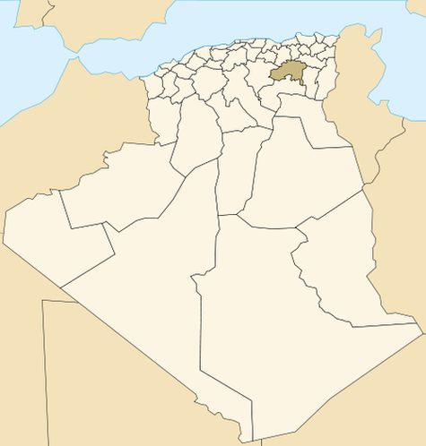 Батна на карте Алжира