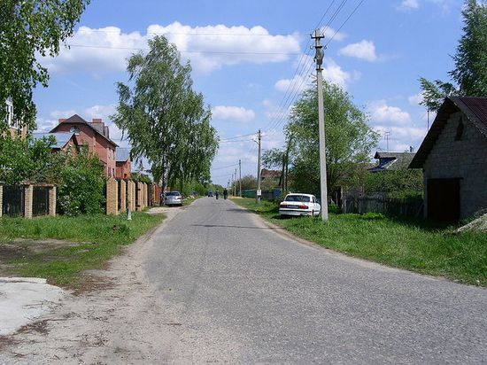 Одна из улиц деревни Кудыкино