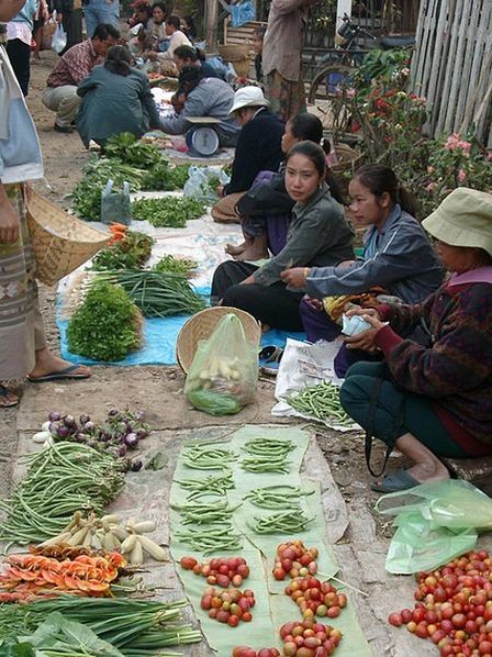 Рынок в Луангпхабанге