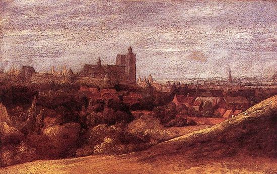 Геркулес Сегерс. Вид Брюсселя, 1625