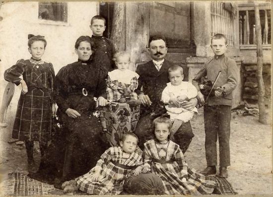 Швабская семья в Еленендорфе. 1910 год