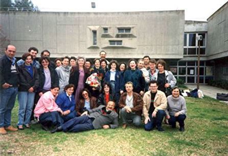 Группа репатриантов из СССР — учащихся ульпана, май 1991 г.