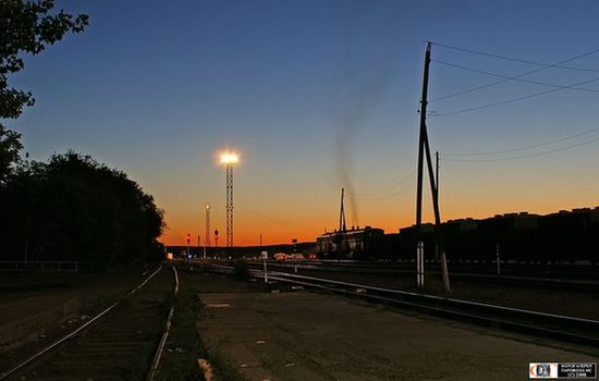 Раннее утро на станции Аягуз