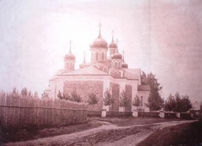 Бегомльская церковь. Фотография начала XX века. Ян Балзункевич