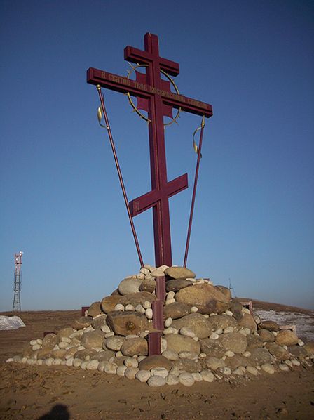 Крест на Титовской сопке