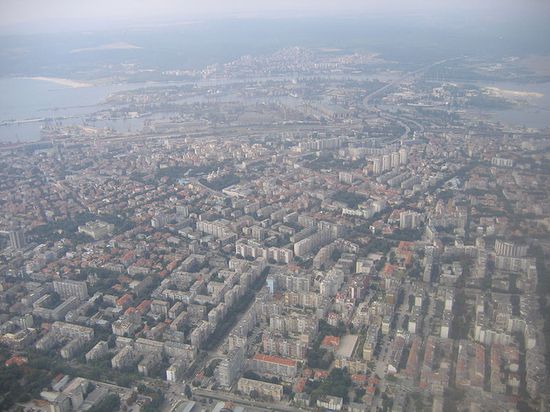 Варна, вид с воздуха