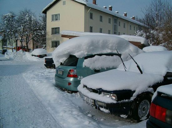 Машины зимой