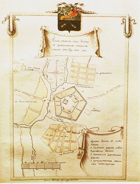 План города 1787 года
