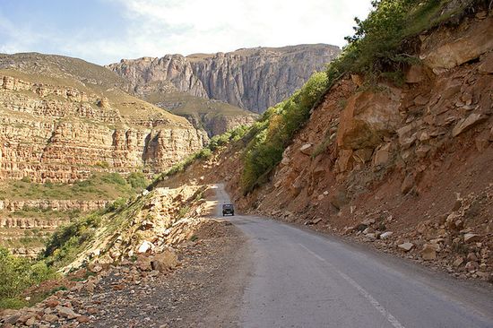 Дорога с села Хыналык