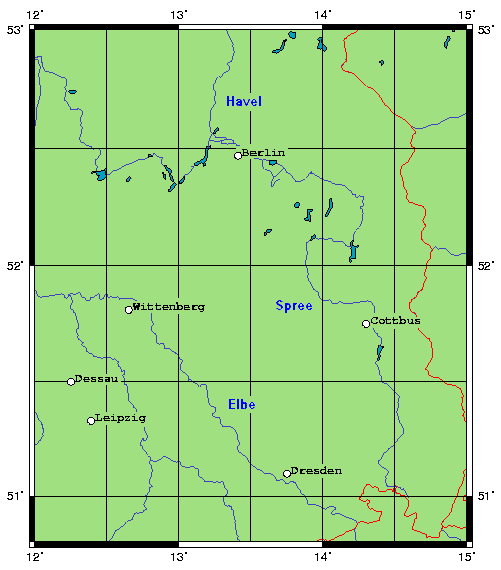  Карта реки Шпре