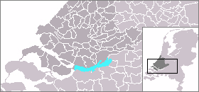  Холландс-Дип (голубая) в дельте Рейна и Мааса
