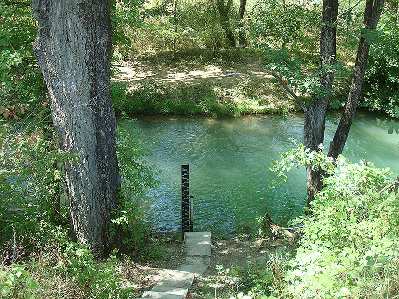 Река Чёрная у гидрологического поста в селе Хмельницкое