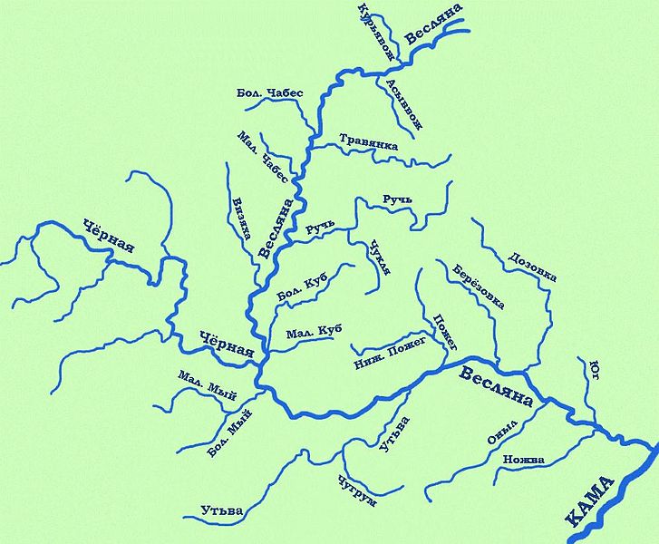  Бассейн реки Весляна 