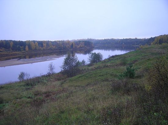 Река Унжа около города Макарьева