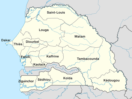 Области Сенегала