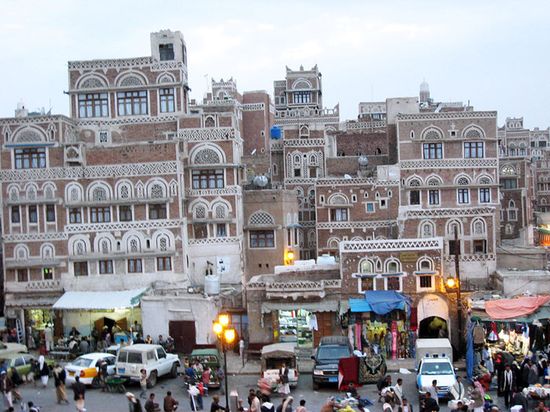 Город Сана, столица Йемена